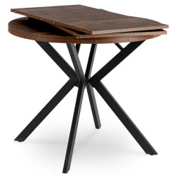 Masa extensibila Mebel Elite Lugo 90-190 (Rustic Oak/Black) Thumb