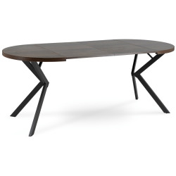 Стол раскладной Mebel Elite Lugo 90-190 (Walnut/Back) Thumb