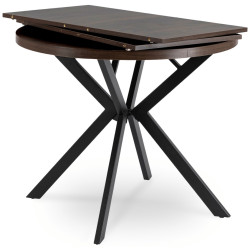 Стол раскладной Mebel Elite Lugo 90-190 (Walnut/Back) Thumb