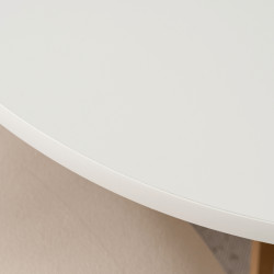 Стол раскладной Mebel Elite Lugo 90-190 (White/Scandinavian Oak) Thumb