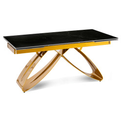 Masa extensibila Mebel Elite Luigi 160/240 (Black Marble/Gold) Thumb