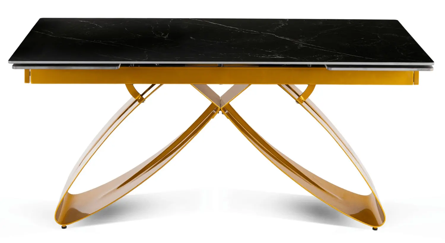 Masa extensibila Mebel Elite Luigi 160/240 (Black Marble/Gold)