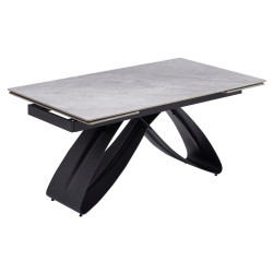 Masa extensibila Mebel Elite Luigi 160/240 (Grey Marble/Black) Thumb