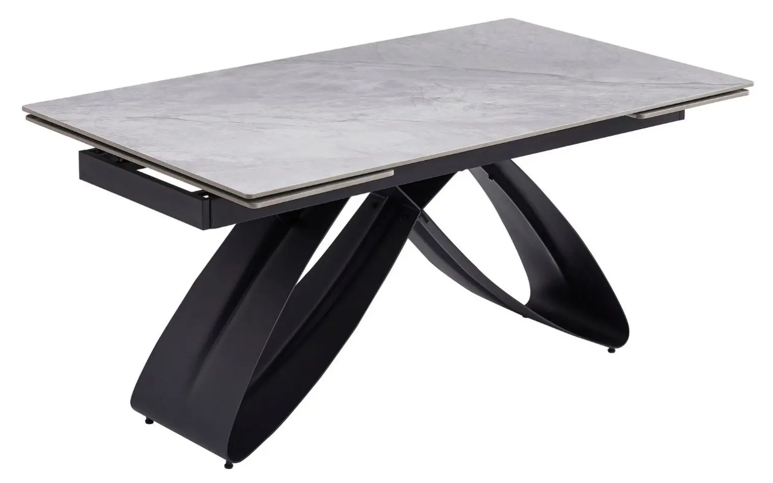 Masa extensibila Mebel Elite Luigi 160/240 (Grey Marble/Black) - 3