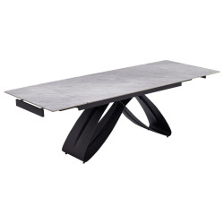 Masa extensibila Mebel Elite Luigi 160/240 (Grey Marble/Black) Thumb