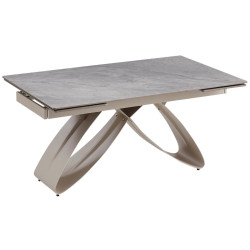Стол раскладной Mebel Elite Luigi 160/240 (Grey Marble/Cashmere) Thumb