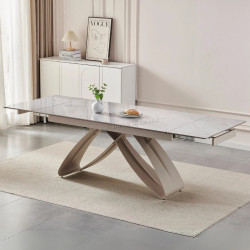 Masa extensibila Mebel Elite Luigi 160/240 (Grey Marble/Cashmere)