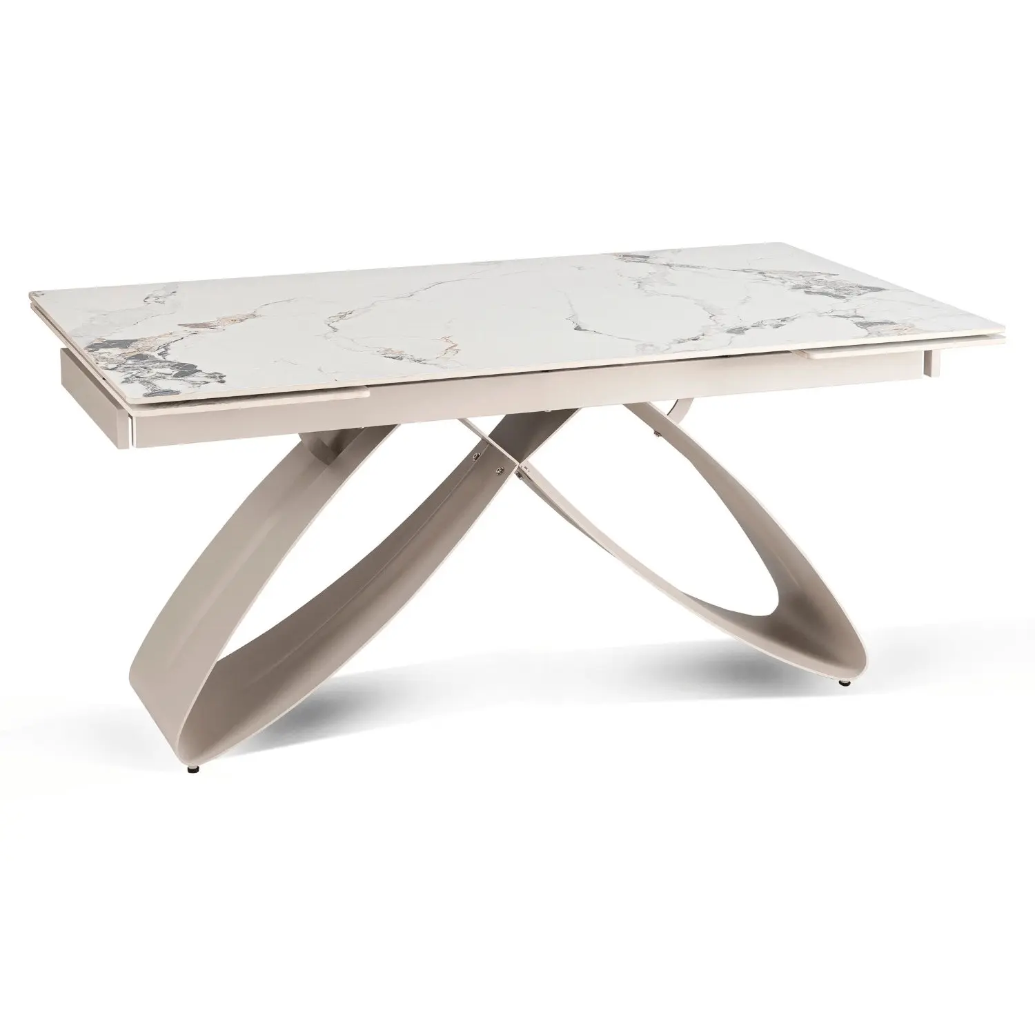 Masa extensibila Mebel Elite Luigi 160-240 (White Marble/Cashmere) - 2