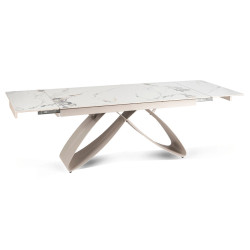 Masa extensibila Mebel Elite Luigi 160-240 (White Marble/Cashmere) Thumb