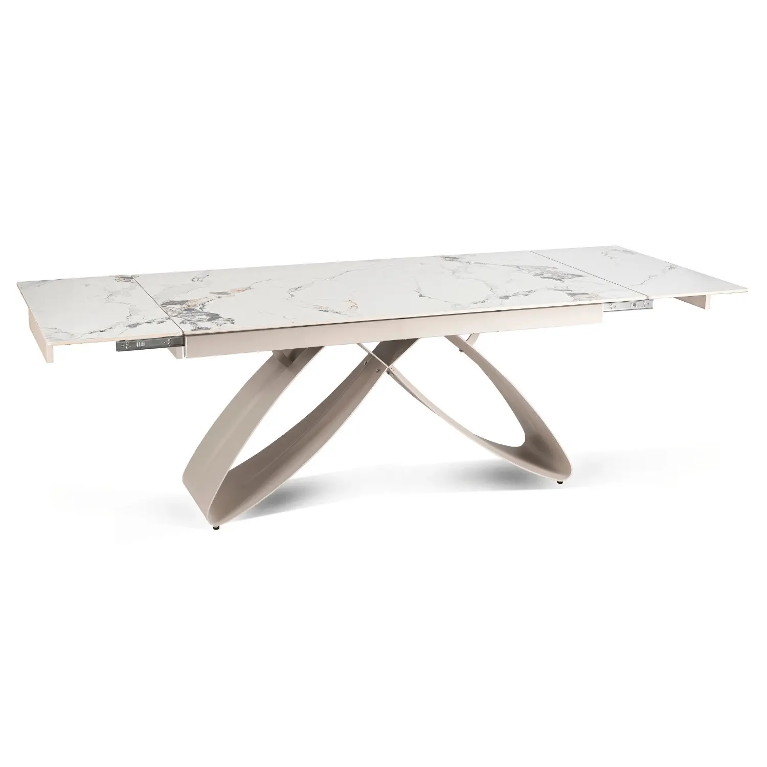 Masa extensibila Mebel Elite Luigi 160-240 (White Marble/Cashmere) - 3