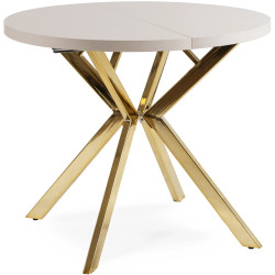 Стол раскладной Mebel Elite Lukas 100/250 (Cashmere/Gold) Thumb