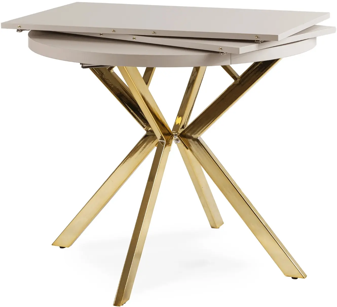 Стол раскладной Mebel Elite Lukas 100/250 (Cashmere/Gold) - 3