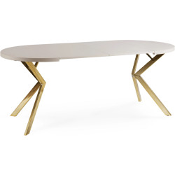 Стол раскладной Mebel Elite Lukas 100/250 (Cashmere/Gold) Thumb
