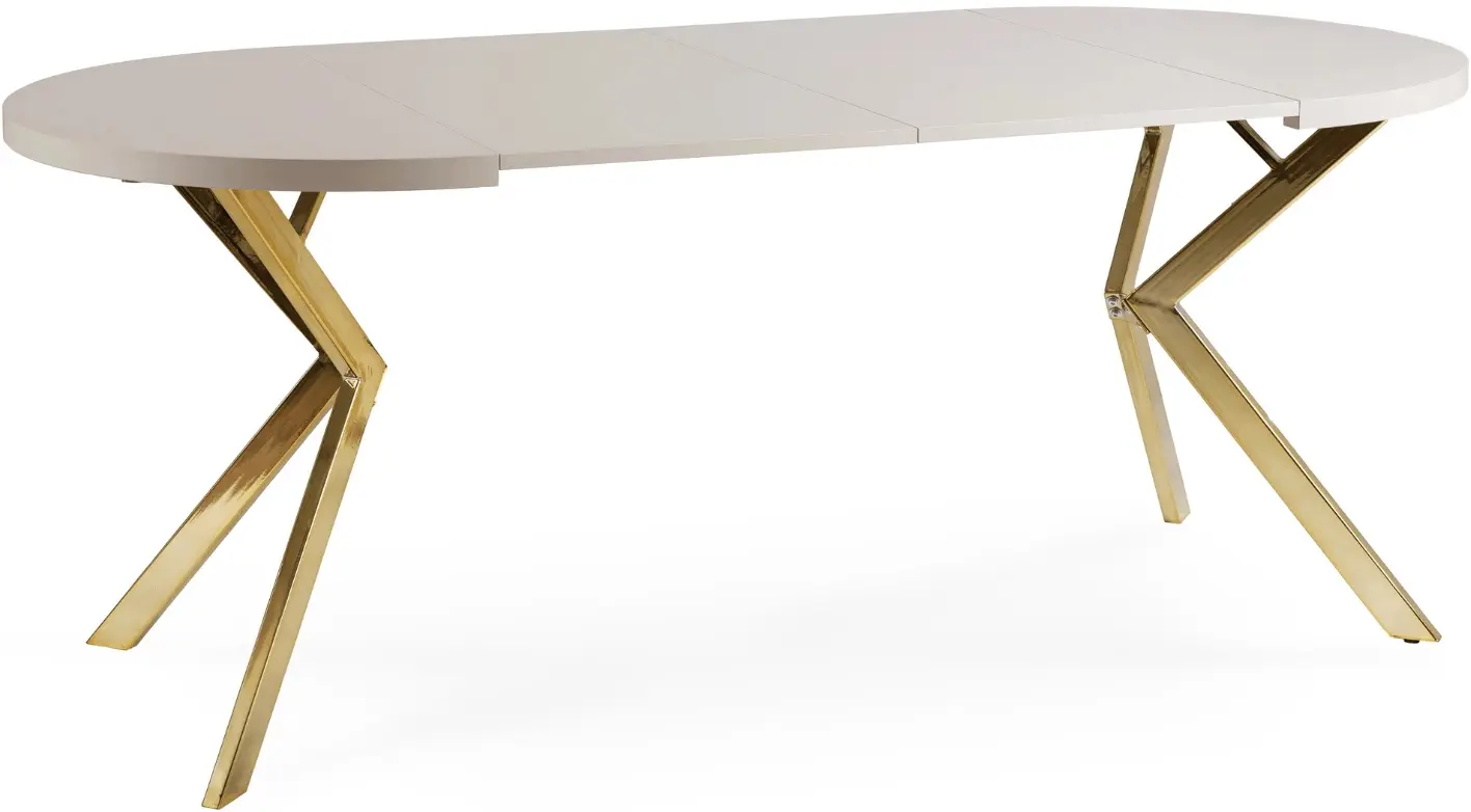 Стол раскладной Mebel Elite Lukas 100/250 (Cashmere/Gold) - 5