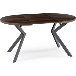 Стол раскладной Mebel Elite Lukas 100/250 (Walnut/Black) Thumb