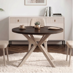Masa extensibila Mebel Elite Lukas 100-250 (Walnut/Cashmere)