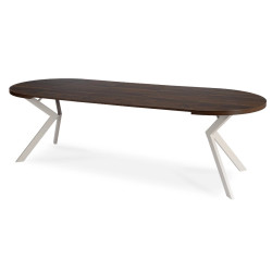 Masa extensibila Mebel Elite Lukas 100-250 (Walnut/Cashmere) Thumb