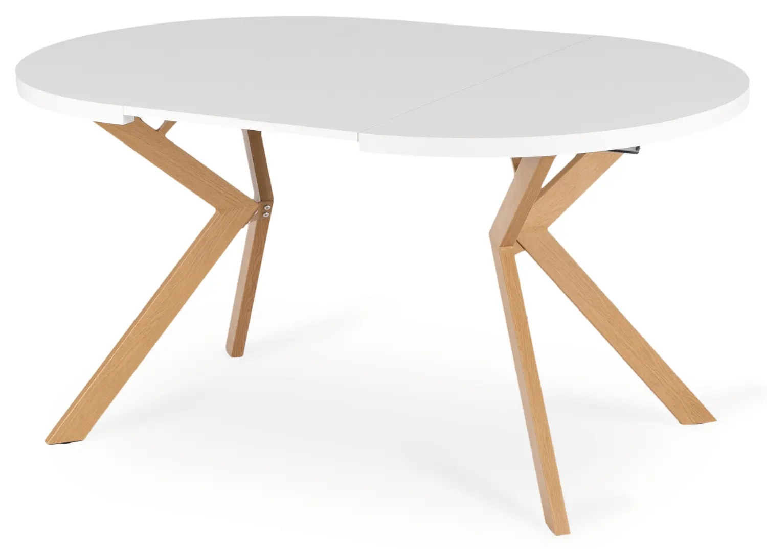 Стол раскладной Mebel Elite Lukas 100-250 (White/Scandinavian Oak) - 3