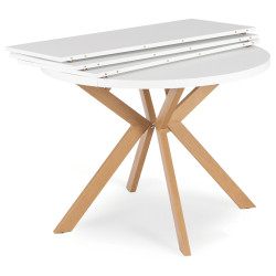 Стол раскладной Mebel Elite Lukas 100-250 (White/Scandinavian Oak) Thumb