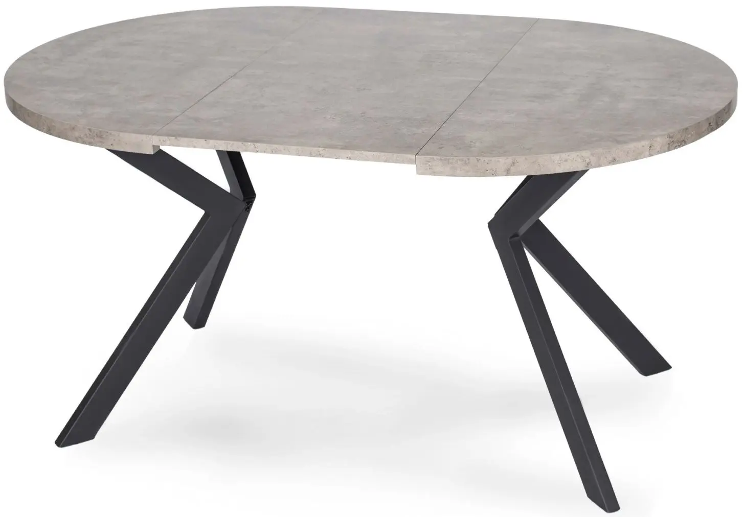 Masa extensibila Mebel Elite Lukas 250 (Concrete/Black)
