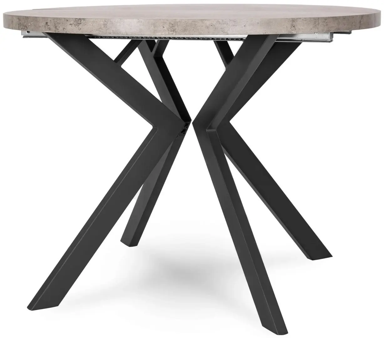 Masa extensibila Mebel Elite Lukas 250 (Concrete/Black)