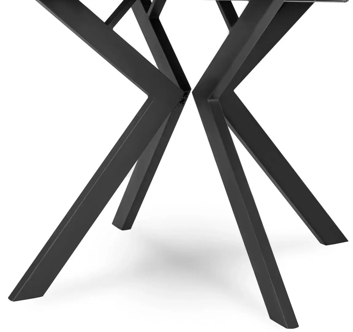 Masa extensibila Mebel Elite Lukas 250 (Concrete/Black)