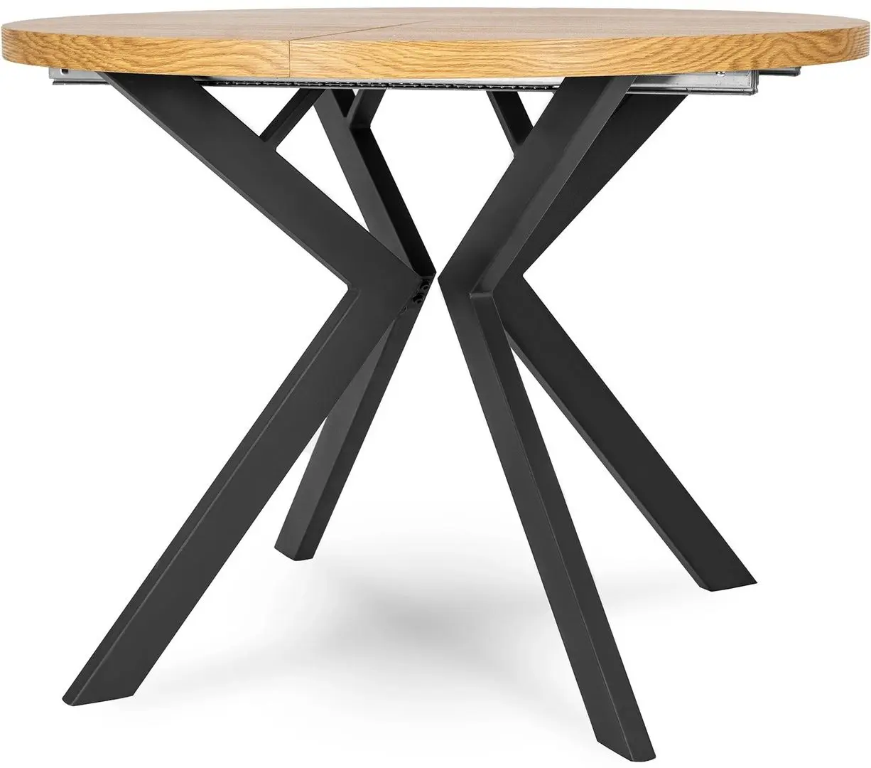 Masa extensibila Mebel Elite Lukas 250 (Golden Oak/Black)