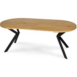 Masa extensibila Mebel Elite Lukas 250 (Golden Oak/Black) Thumb