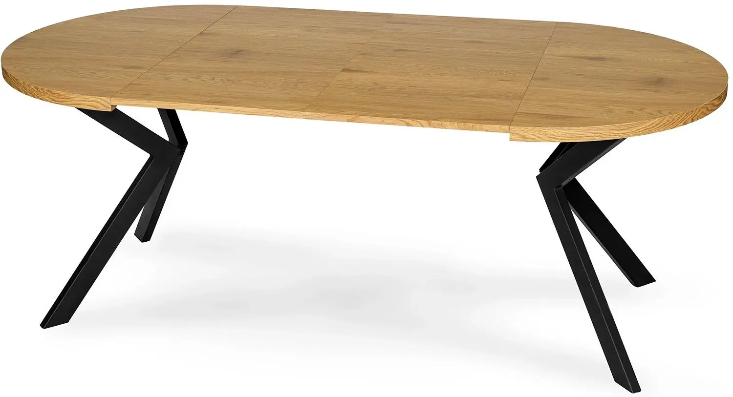 Masa extensibila Mebel Elite Lukas 250 (Golden Oak/Black)