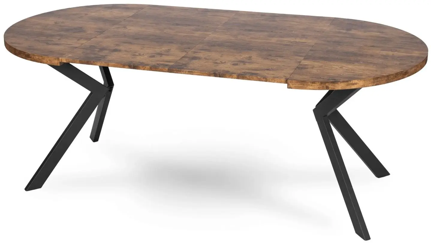 Masa extensibila Mebel Elite Lukas 250 (Rustic Oak/Black)