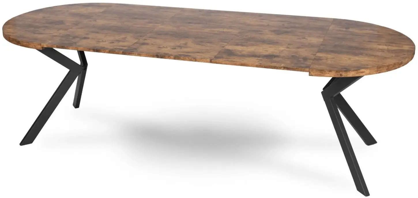 Masa extensibila Mebel Elite Lukas 250 (Rustic Oak/Black)