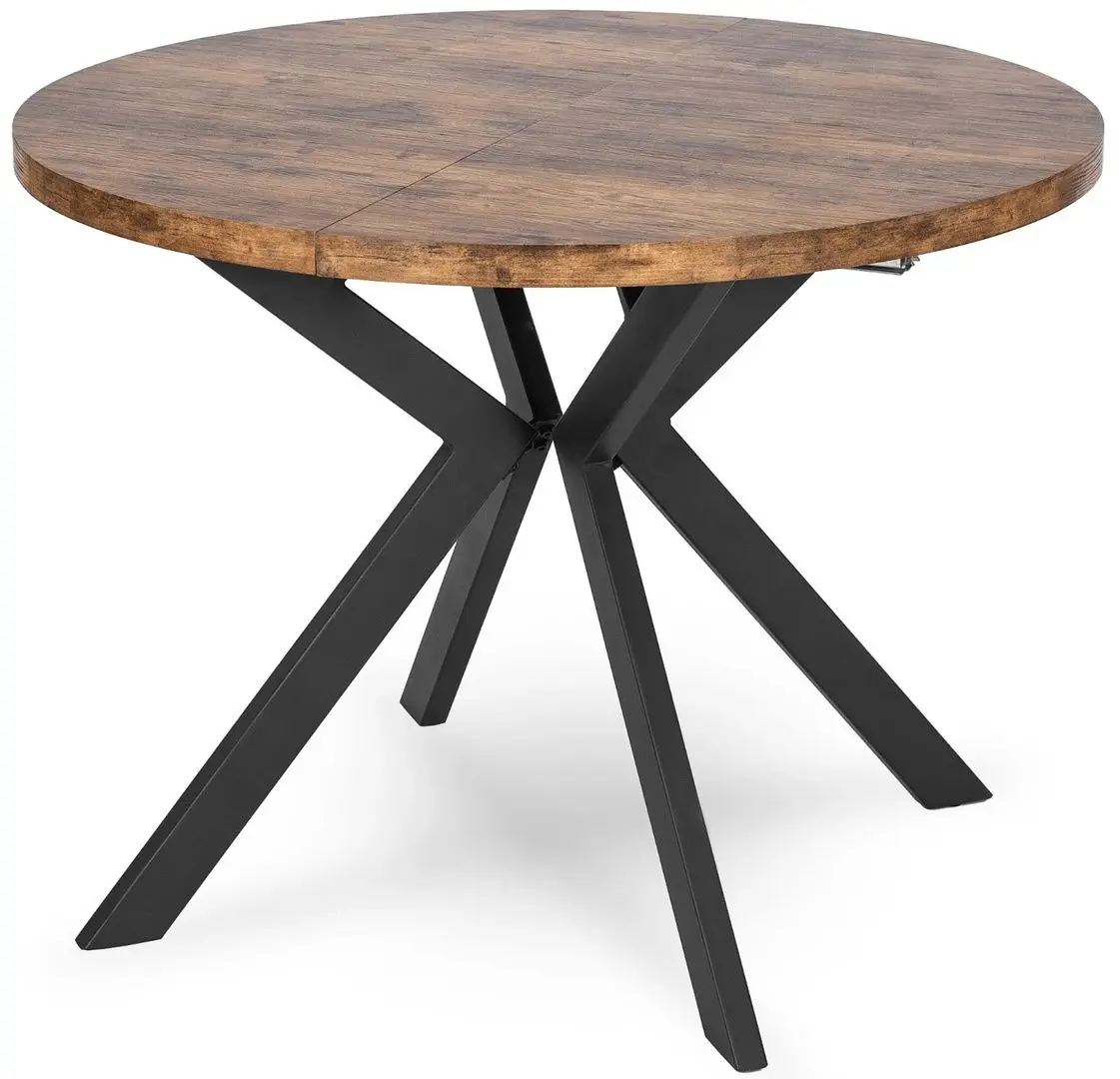 Masa extensibila Mebel Elite Lukas 250 (Rustic Oak/Black)