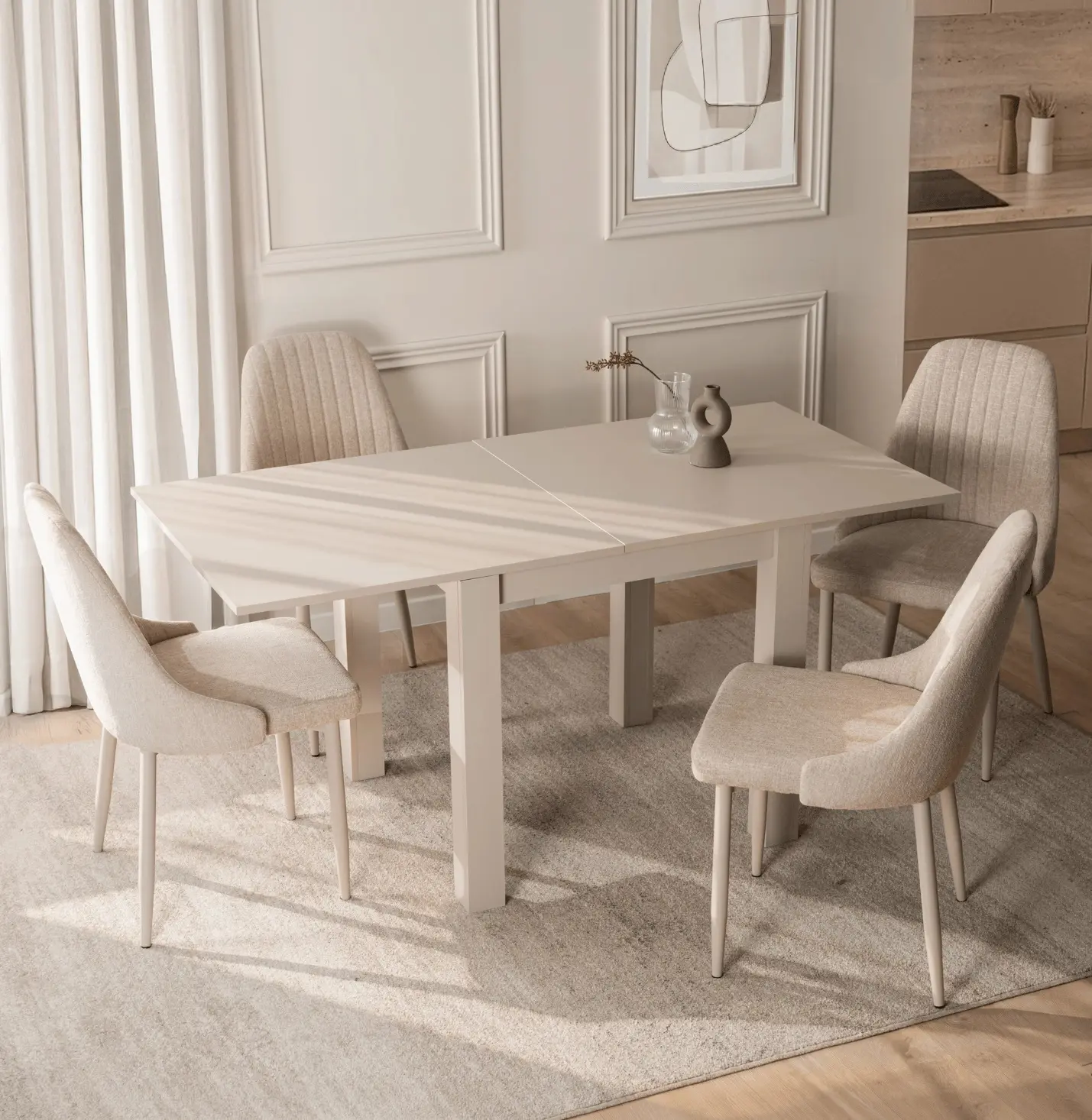 Стол раскладной Mebel Elite Max 80/160 (Cashmere) - 7