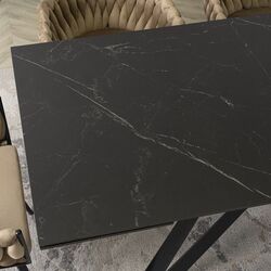 Masa extensibila Mebel Elite Maxime 76x160/240 (Black Marble) Thumb