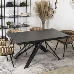 Masa extensibila Mebel Elite Maxime 76x160/240 (Black Marble)