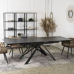 Masa extensibila Mebel Elite Maxime 76x160/240 (Black Marble) Thumb