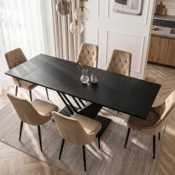 Masa extensibila Mebel Elite REX 160-220 (Black) Thumb