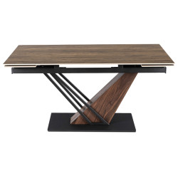 Masa extensibila Mebel Elite REX 160/220 (Dark Brown/Black) Thumb