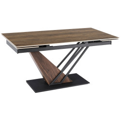 Masa extensibila Mebel Elite REX 160/220 (Dark Brown/Black) Thumb