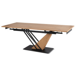 Стол раскладной Mebel Elite REX 160-220 (Oak/Black) Thumb