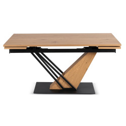 Стол раскладной Mebel Elite REX 160-220 (Oak/Black) Thumb