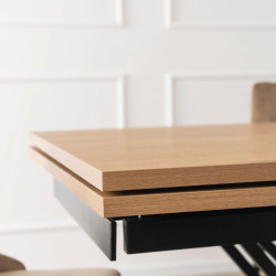 Стол раскладной Mebel Elite REX 160-220 (Oak/Black) Thumb