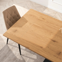 Стол раскладной Mebel Elite REX 160-220 (Oak/Black) Thumb