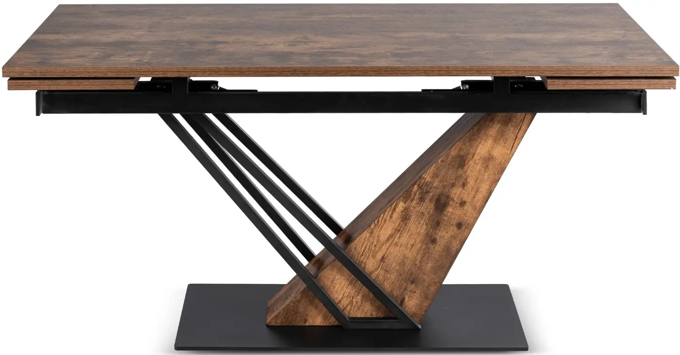 Masa extensibila Mebel Elite Rex 160/220 (Rustic Oak/Black) - 2