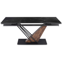 Стол раскладной Mebel Elite REX 2 180/240 (Black Marble/Walnut) Thumb