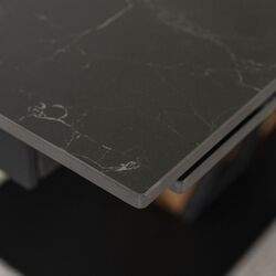 Masa extensibila Mebel Elite Rex 76x160/220 (Black Marble/Walnut) Thumb