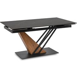 Masa extensibila Mebel Elite Rex 76x160/220 (Black Marble/Walnut) Thumb