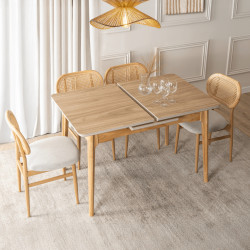 Masa extensibila Mebel Elite Samer 120/160 (Oak) Thumb