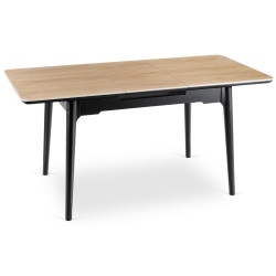 Стол раскладной Mebel Elite Samer 120/160 (Oak/Black) Thumb