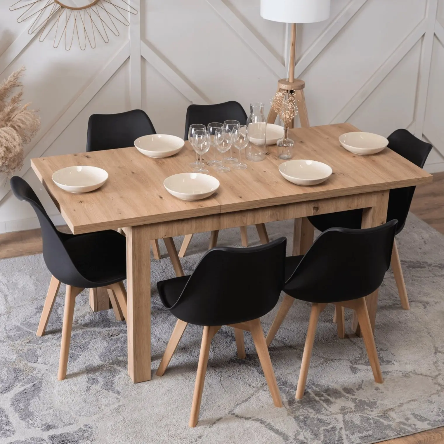 Стол раскладной Mebel Elite Skubi 120/160 (Artisan Oak) - 10